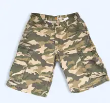 Carhartt Shorts Men 32 Green Cargo Camo Utility Combat Army Relaxed Fit WIP Y2K Streetwear Measurement in pics