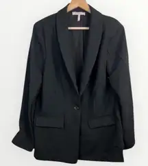 BCBGeneration Black Single-Button Notched Lapel Blazer Jacket Size S