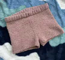 LA Hearts by Pacsun Fuzzy Brown Shorts