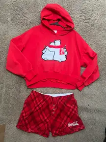 Coca Cola Women’s Hoodie & Shorts Set