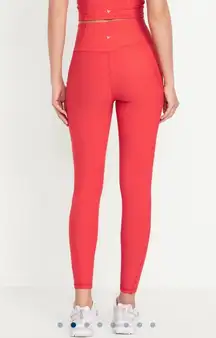 Old Navy Powersoft Extra High Rise Leggings In Cherry Tomato Size XL