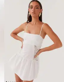 NEW  Cotton Cloud Mini Dress in White US 6