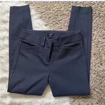 LOFT gray Marisa Skinny Pants Cotton Blend cuffed size 4 new