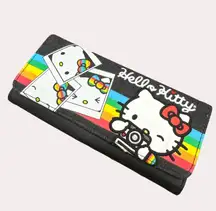 Hello Kitty Sanrio Loungefly black womens wallet size 4x8 SKU 6185