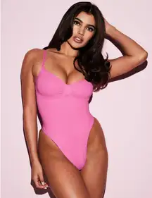 Skims sculpting bodysuit light pink brief