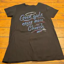 Eric Church Good Girls Never Miss Church T Shirt Black Large Graphic Tee