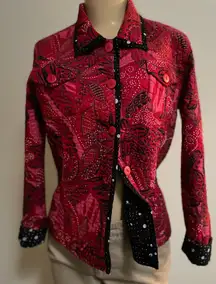 Pour Elle Quilted jacket in 100% soft washed cotton reverses