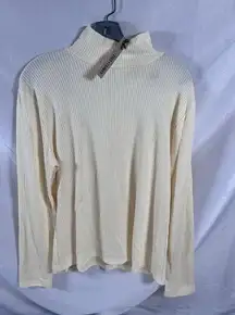 Coco+Carmen Cream Knit Turtle Neck Women's Sz L/XL NWT