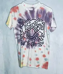 Keith Haring Tie Dye Short Sleeve T-Shirt New XS