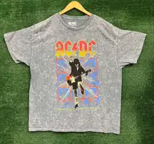 AC/DC Blow Up Your Video Rock Band Mineral Wash Tee 1X