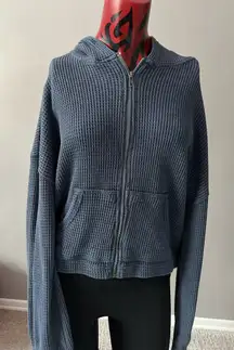 Waffle textured Hoodie