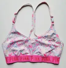 PINK Victoria's Secret Sport Ultimate Lightly Lined Floral Sports Bra Medium