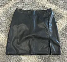 Black Leather Skirt