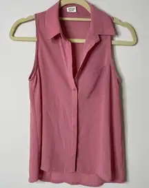 Essentials by Full Tilt Pink Sleeveless Blouse XS