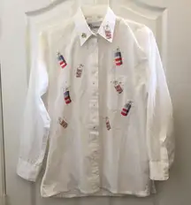 FINAL MARKDOWN Ladies’ Mili designs Firecracker Blouse (S)