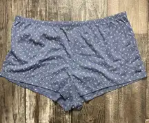 Pink Republic Blue Patterned Women's Pajama Shorts Size XL