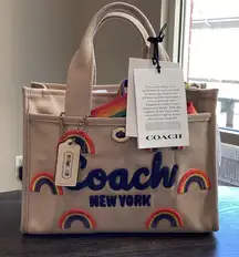 Coach Pride Collection Rainbow Canvas Tote