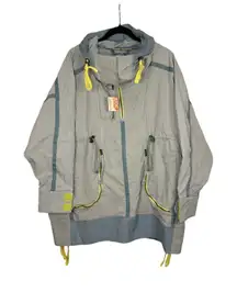FREE PEOPLE Movement • Peace Out Backpack Parachute Parka •Size XS/S (oversized)