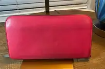 Christian Dior Pink  Calfskin Zippy wallet