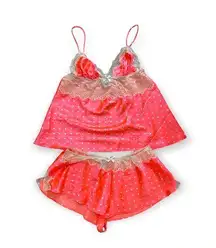 Y2k Vs polka dot cami and shorts pajamas