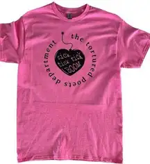 Tortured Poets Department Heart Pink Womens Small T-Shirt Short Sleeve