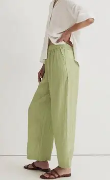 NWT Madewell Crinkle Crepe Straight-Leg Crop Pants