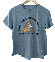 Disney ALADDIN T-shirt ABU Top YOU NEVER HAD A FRIEND LIKE ME T-shirt size M