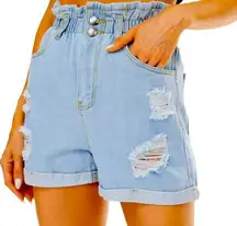 Plaid&plain 100% cotton pre-washed shorts size L