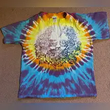 Vintage 1995 Jerry Grateful Dead ‘Singer is Gone’ T-Shirt tie dye