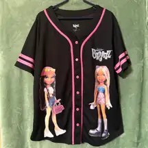 Black Bratz Baseball-Style Jersey (Size 1X)