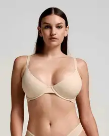 Skims Fits Everybody Scoop Plunge Bra in Color "Marble" Size 44A NWT!!