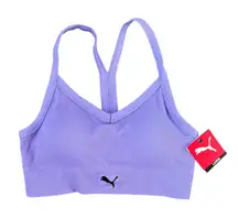 Puma‎ Truth or Dare Ribbed Seamless Sports Bra - Size L - Purple - NWT
