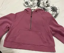 discontinued color of  half zip scuba hoodie