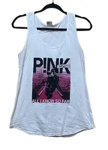 P!NK Tour Tank‎ All I Know So Far Women’s M White Cotton