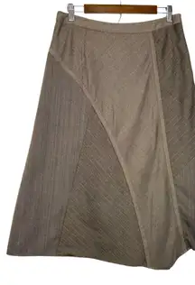 Vintage J Jill‎ Skirt 10 Asymmetrical Lagenlook Boho Gypsy Patchwork Lined Midi