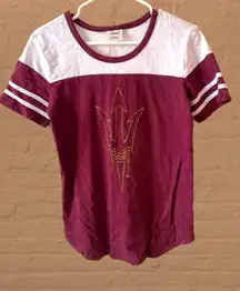 Arizona State Sun Devils Women’s Scoop Neck T-shirt E5 Sports Apparal Small NWT