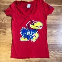 PINK Victoria’s Secret University of Kansas Jayhawks Shirt XS NCAA