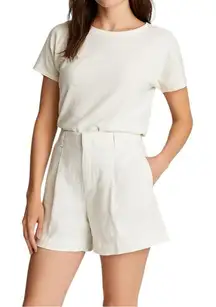 Lauren Ralph Lauren Women's 100% Linen White Shorts Chino Coastal Casual‎ sz 10