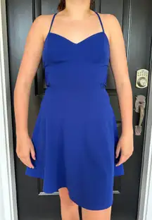 Royal Blue Mini Dress