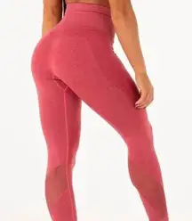 Ryderwear Pink seamless High Waisted Rise Full Length leggings Size XS