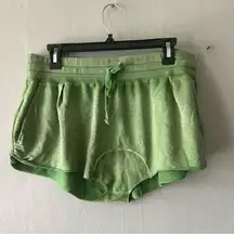 Free People Intimately Green Soft High Waisted Shorts Size XS