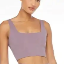 CSB Pia Workout Tank Top Corset Style in Lavender Purple Mauve XS