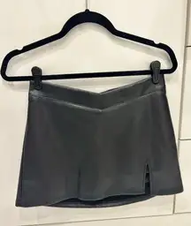 Leather Skort 