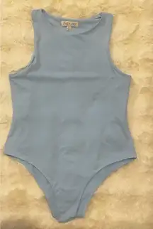 She & Sky Light Blue Bodysuit