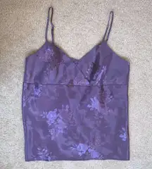 Purple Floral Cami Top