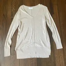 Old navy tan v neck sweater tunic