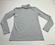 Peruvian Connection Gray Turtleneck Long Sleeve Top Womens Size Medium *FLAWED