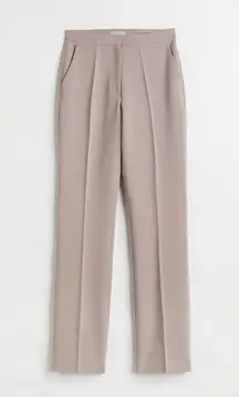 H&M Taupe Crease Flare Pants Size 6