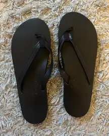 Black Rainbow Flip-Flops