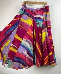 NWT Grace Elements Women Multi-Colored Cotton Skirt  - Size XXL